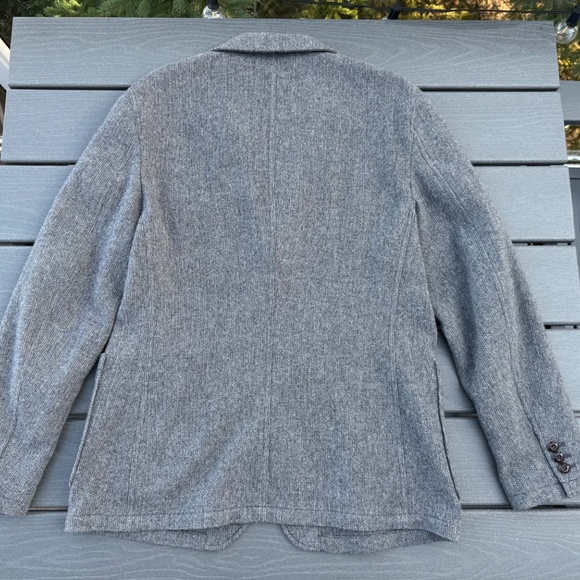 Men's Wallace and Barnes Knit Wool/Cashmere Blend 3-Button Sweater/Blazer - Picture 7 of 8